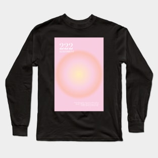 Angel Number 222 Pastel Pink Long Sleeve T-Shirt